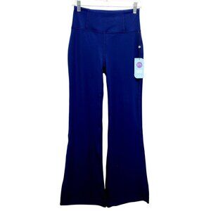Joy Clean Boss Blue High-Waisted Flare Leg Pants Size S